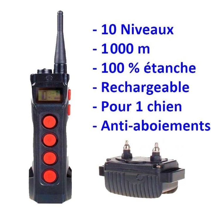 Collier d'éducation 8 niveaux 300m