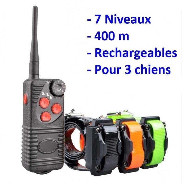 Collier d'éducation 8 niveaux 300m