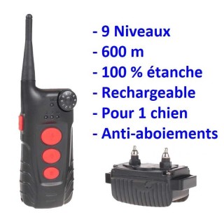 Collier d'éducation 8 niveaux 300m